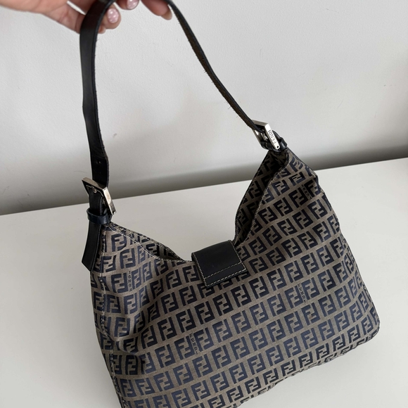 SOLD!! Fendi vintage Zucchino shoulder bag - Picture 3 of 16